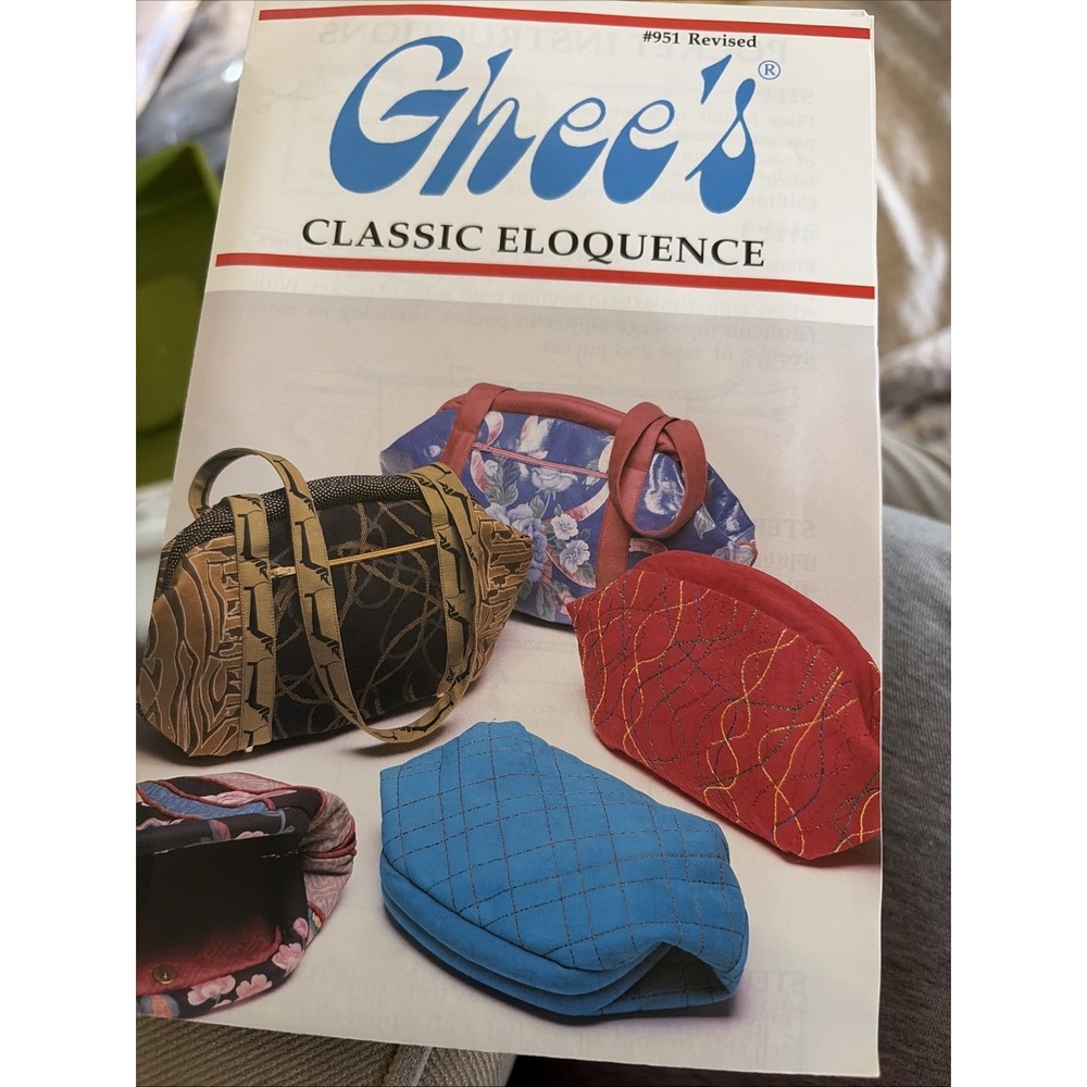 Vintage Ghee's Classic Eloquence 951 Puffy Handbag Purse Sewing Pattern UNCUT